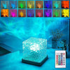 Dynamic Water Ripple Ambient Lamp – 16 Color RGB Crystal Projector with Remote
