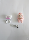 Premium Kawaii Wireless Earbuds Gift Set – Cute Pink TWS Bluetooth Headphones with Plush Bunny Case & Accessories