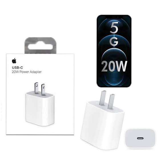 20W Fast Charger for iPhone – PD Quick Charging | 2-Pin Adaptive Power Adapter