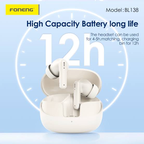 Foneng BL-138 Wireless Earbuds | HD Sound | Touch Control | Long Battery | Budget TWS